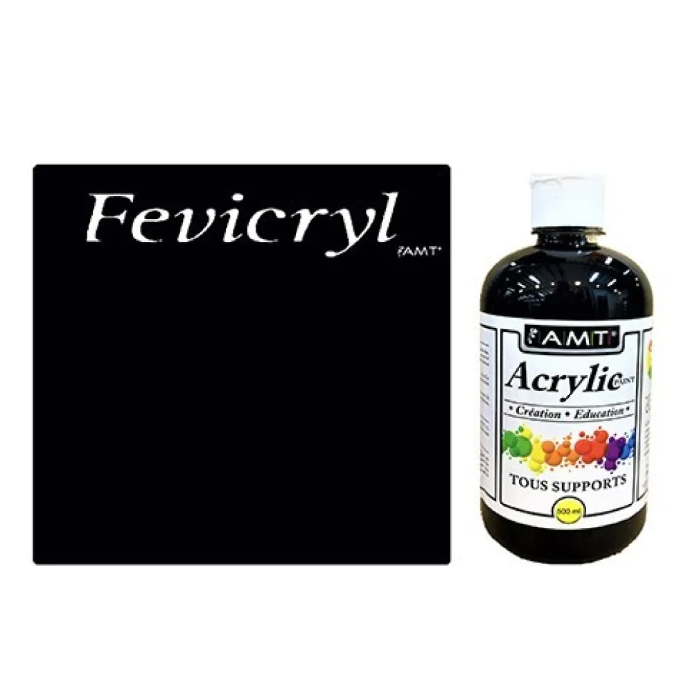 AMT Fevicryl Acrylique éducative & créative Noir (ACE02)