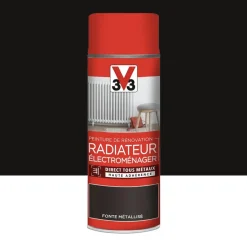 Aérosol Peinture De Rénovation V33 Radiateur Électroménager Fonte Métallisé