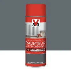Aérosol Peinture De Rénovation V33 Radiateur Électroménager Gris anthracite