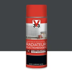 Aérosol Peinture De Rénovation V33 Radiateur Électroménager Noir carbone
