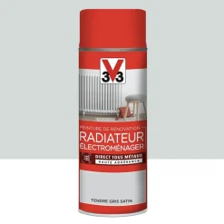 Aérosol Peinture De Rénovation V33 Radiateur Électroménager Tendre Gris