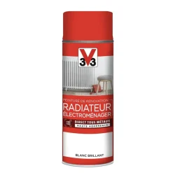 Aérosol Peinture De Rénovation V33 Radiateur Électroménager Blanc Brillant