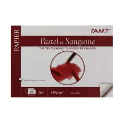 Bloc de Papier AMT PASTEL ET SANGUINE 180g/m²