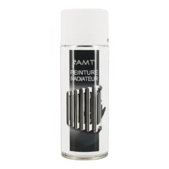 Bombe de peinture aérosol AMT Peinture radiateur Blanc Mat (BPR03)