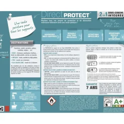 Bombe de peinture aérosol Glycéro Multi-matériaux V33 Direct Protect Bleu orage