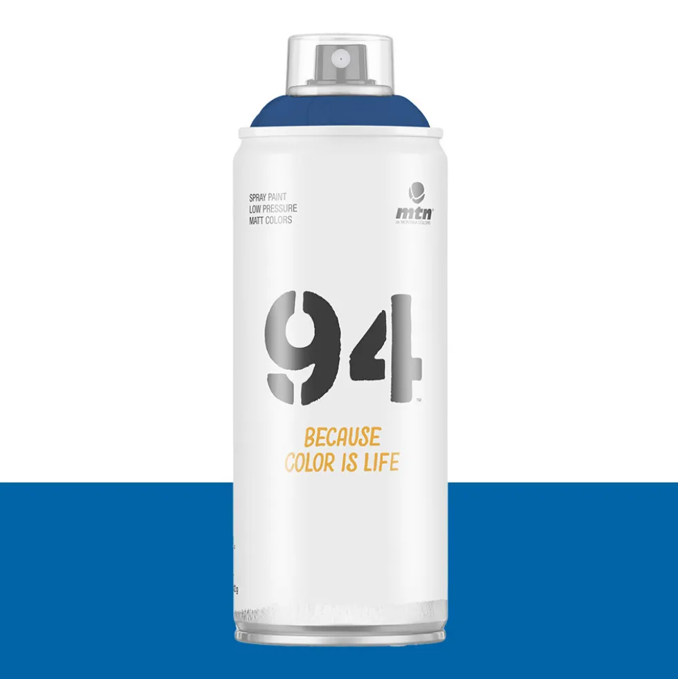 Bombe de peinture aérosol MTN 94 Bleu Electrique (RV-30)