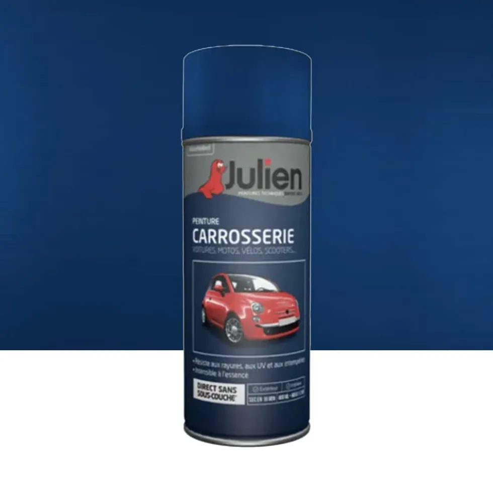Bombe de peinture JULIEN Carrosserie Bleu Monaco Brillant