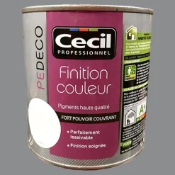 CECIL PE DECO Finition Couleur Gris béton Mat