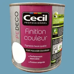 CECIL PE DECO Finition Couleur Bleu givré Satin