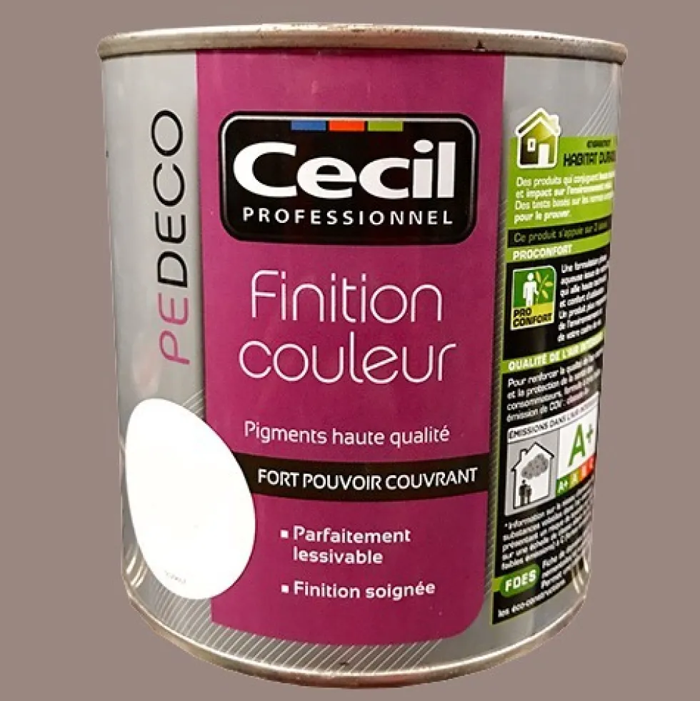 CECIL PE DECO Finition Couleur Taupe dorée Satin