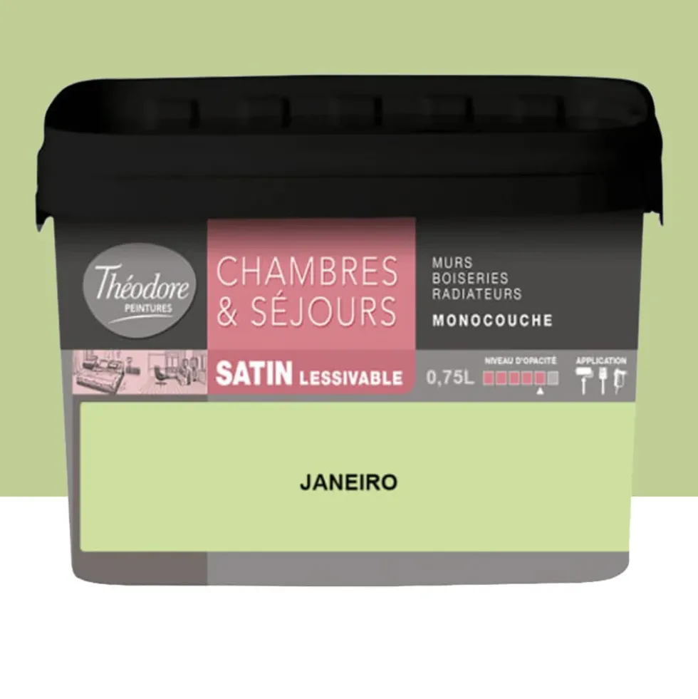 Chambres & Séjours Théodore Satin Monocouche Janeiro