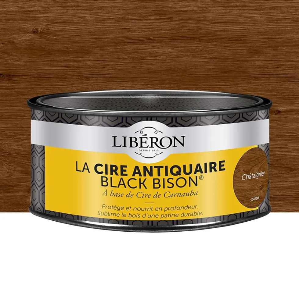 Cire antiquaire LIBÉRON Black Bison Châtaignier