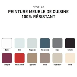 Déco LAB Peinture Meuble de cuisine 100% V33 Résistant Aubergine