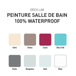 Déco LAB Peinture Salle de bain 100% Waterproof V33 Manganèse