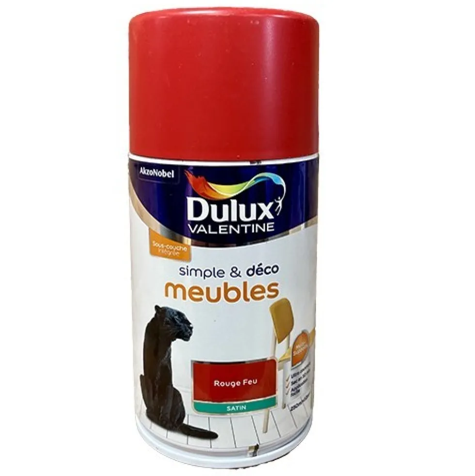 Dulux Valentine Peinture Simple & Déco Meubles Spray Rouge Feu