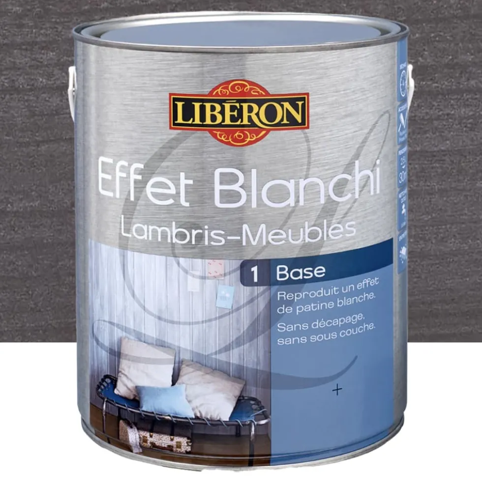 Effet Blanchi Lambris-Meubles LIBÉRON Lave cendrée