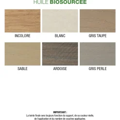 Huile biosourcée MAULER Gris perle ciré