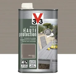 Huile Haute protection V33 Gris sablé