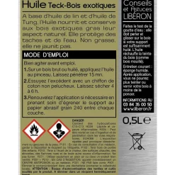 Huile Teck - Bois exotique LIBÉRON Incolore