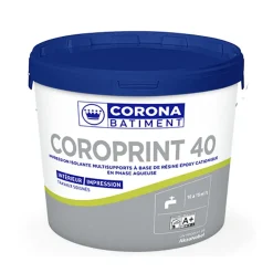 Impression isolante multisupports Coroprint 40 CORONA Bâtiments Blanc mat