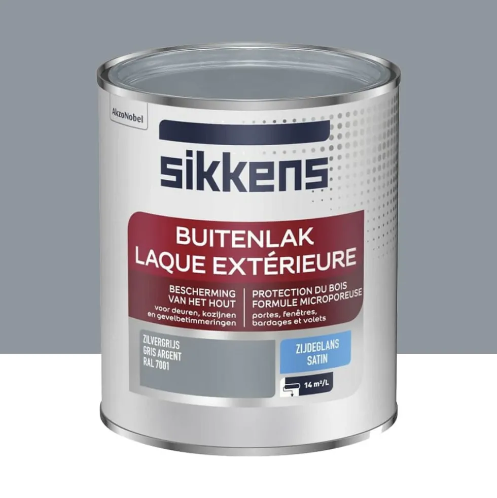Laque Extérieure SIKKENS Satin Gris argent