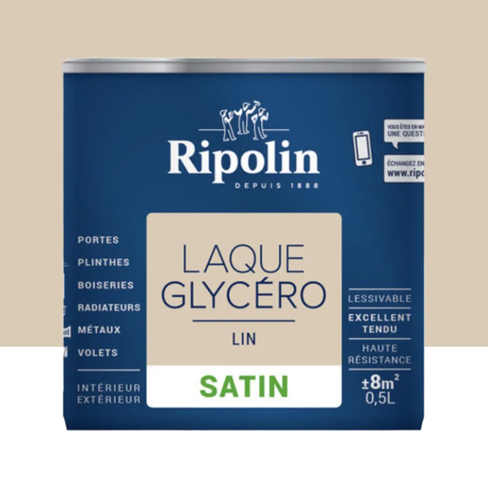 Laque Glycéro Ripolin Satin Lin