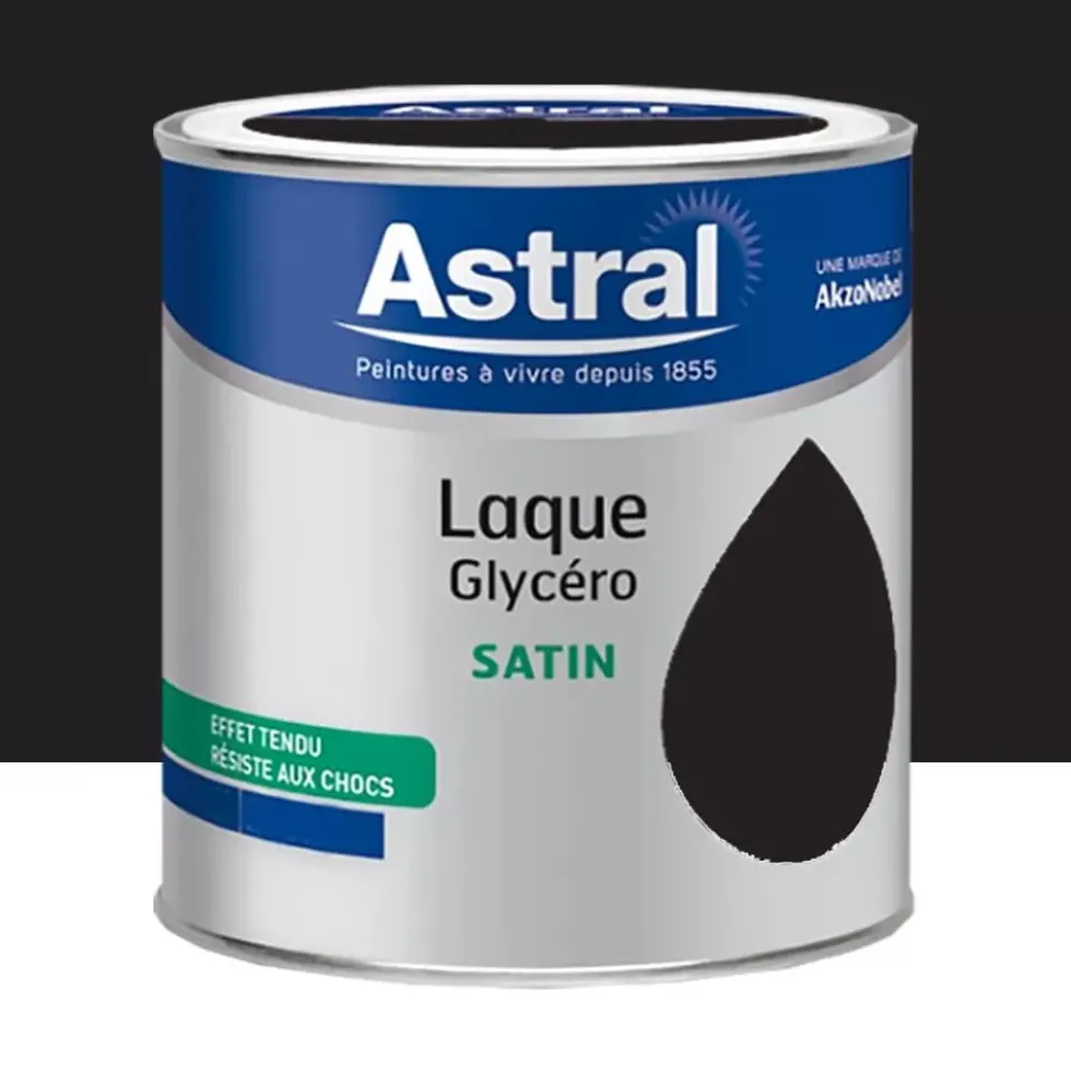 Laque Glycéro Satin ASTRAL Noir
