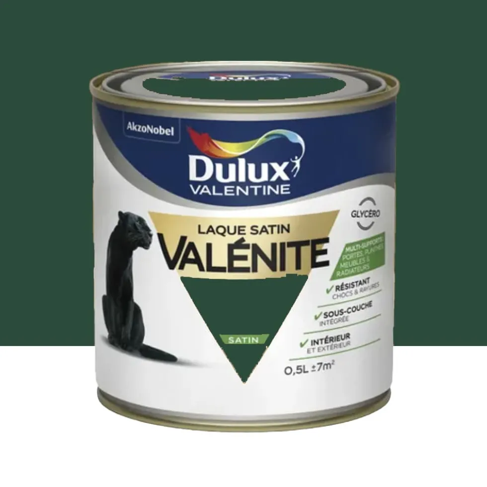Laque satin Dulux Valentine Valénite Vert Basque