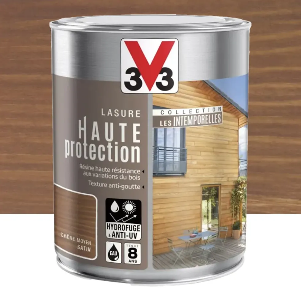 Lasure Haute Protection V33 Les Intemporelles Chêne moyen