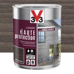 Lasure Haute Protection V33 Les Couleurs 8 ans Cèdre Argenté