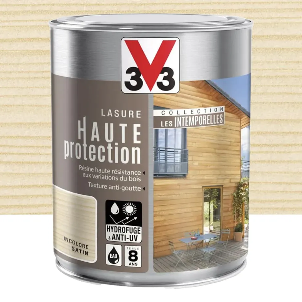 Lasure Haute Protection V33 Les Intemporelles Incolore Satin