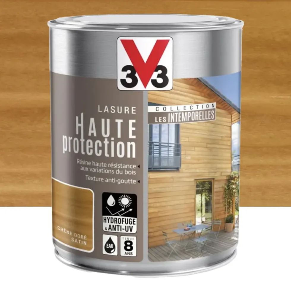 Lasure Haute Protection V33 Les Intemporelles Chêne doré