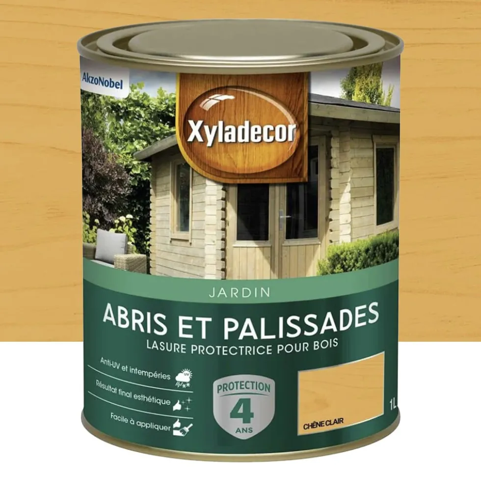 Lasure Xyladécor Abris et palissades Chêne clair