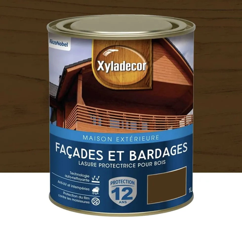 Lasure Xyladécor Façade et bardages Chêne foncé