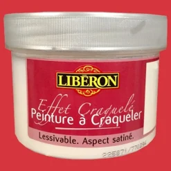 LIBÉRON Effet craquelé 0,25L Rouge laque