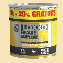 LOXXO Peinture Façade Acrylique 12L Ton Pierre