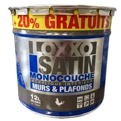 LOXXO Peinture Satin Monocouche 12L Blanc