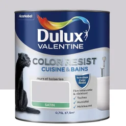 Peinture acrylique Dulux Valentine Color Resist Cuisine & Bains Poudre de riz