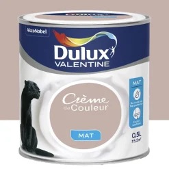 Peinture acrylique mat DULUX VALENTINE Crème de couleur Marron glacé