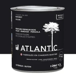Peinture acrylique pour boiseries extérieures ID Atlantic Noir Brest Velours