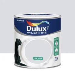 Peinture acrylique satin DULUX VALENTINE Crème de couleur Gris tendance