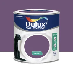 Peinture acrylique satin DULUX VALENTINE Crème de couleur Prune