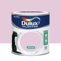 Peinture acrylique satin DULUX VALENTINE Crème de couleur Baby doll