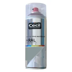Peinture Aérosol Cécil Professionnel PA RAL - Gris galet satin (RAL 7045)