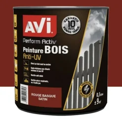 Peinture bois AVI Perform Activ Rouge Basque