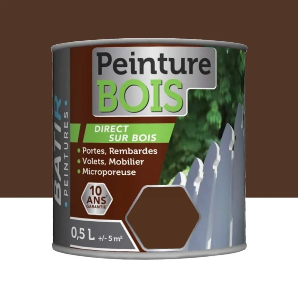 Peinture Bois BÂTIR Brun