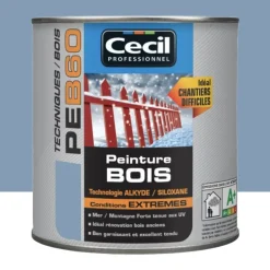 Peinture Bois Cécil Professionnel PEB60 Bleu azur