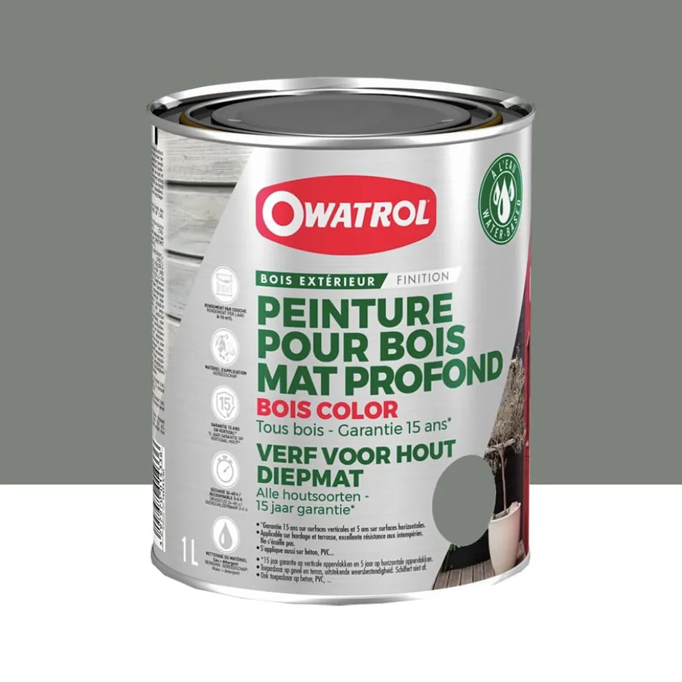 Peinture Bois Owatrol Mat Profond Alu nacré