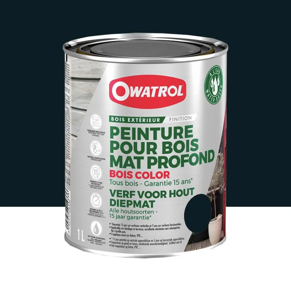 Peinture Bois Owatrol Mat Profond Anthracite