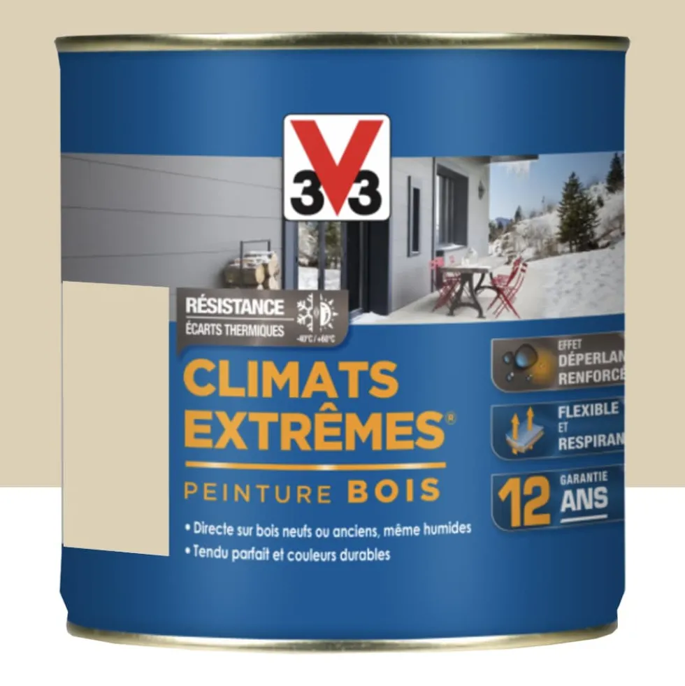 Peinture bois V33 Climats Extrêmes Satin Sable